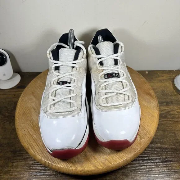 Nike Air Jordan Retro 11‎ Low Cherry White Shoe Men's Size 13 528895-101